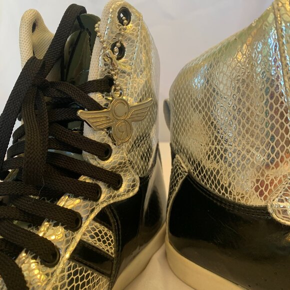 Creative Recreation Stylish Silver and Black Size 7 Hi Top Sneakers - Picture 4 of 11